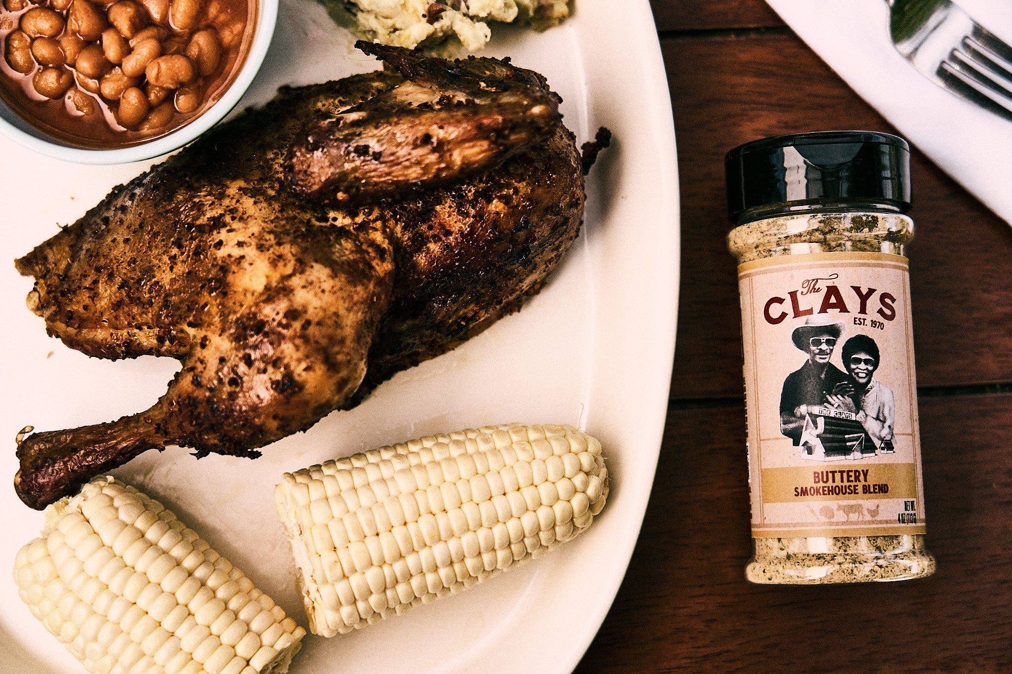 Buttery Smokehouse Blend On Table With Food