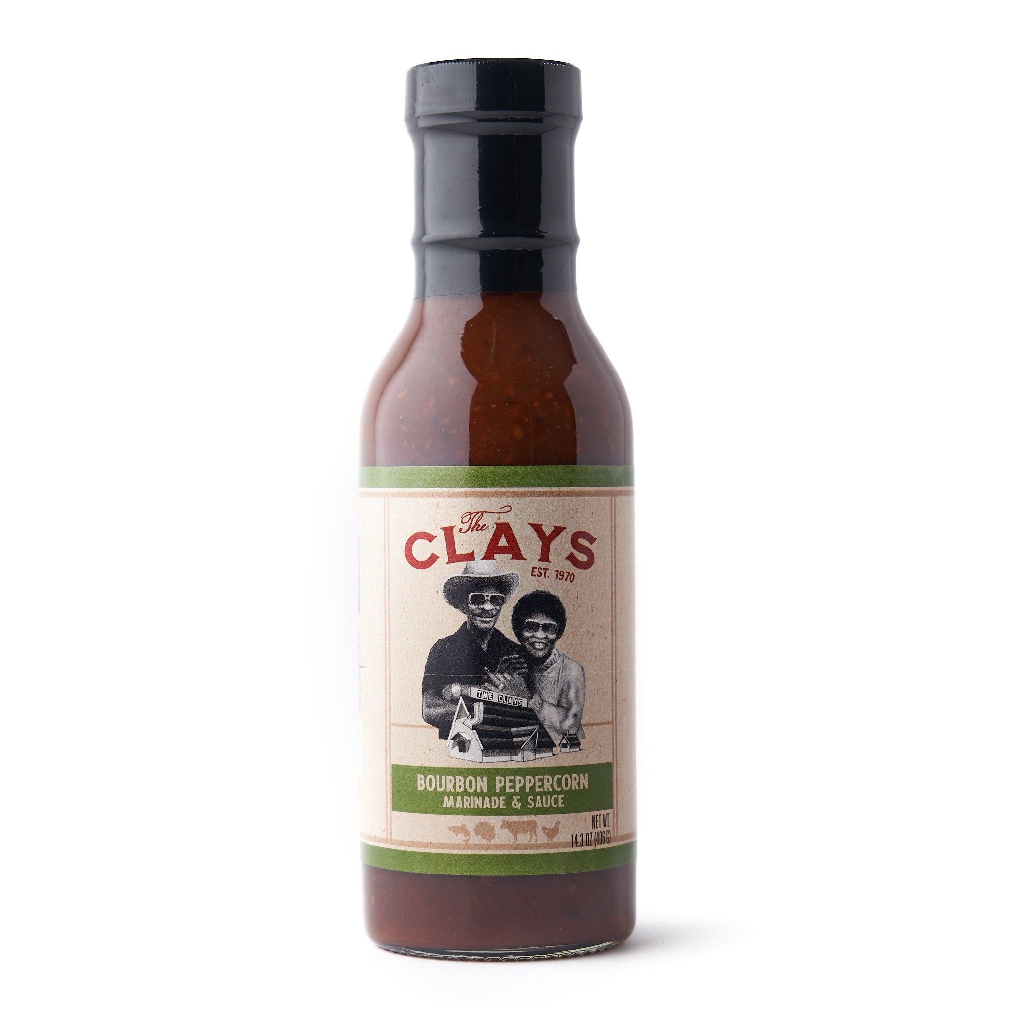 The Clay's Bourbon Infused Peppercorn Marindade
